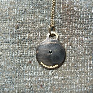 Tiffany & Co 1.25”Large Charm + .20ct Blue Diamond